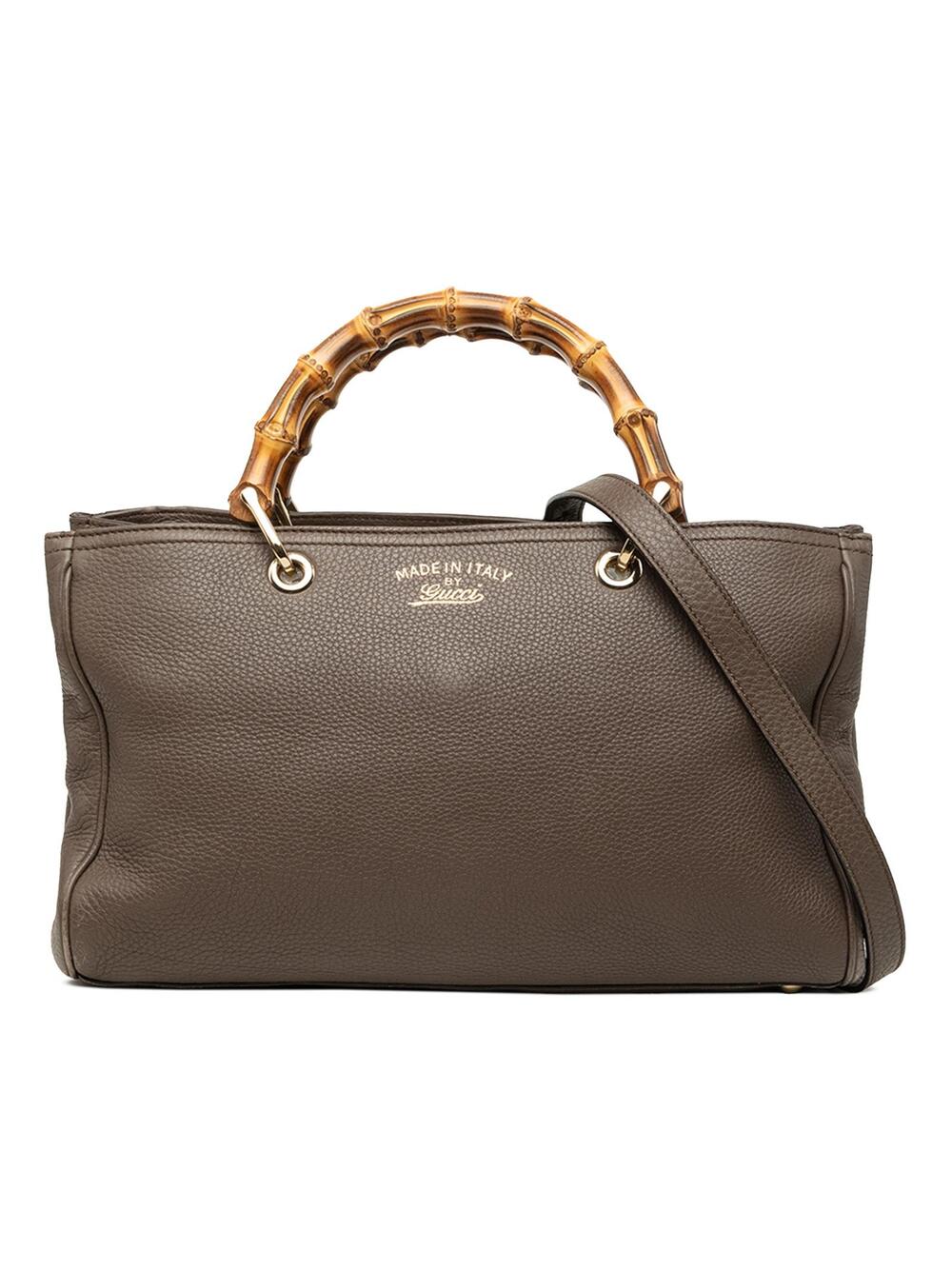 Gucci Medium Calfskin Bamboo Shopper #359844G63B